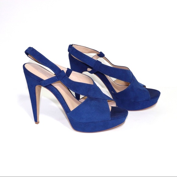 nine west royal blue shoes